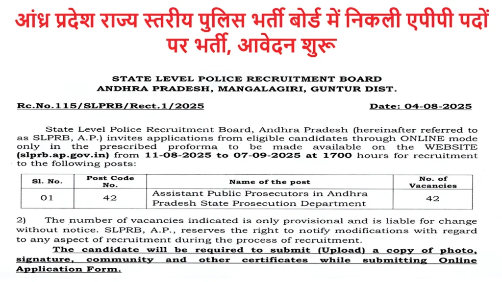 AP Police APP 42 Vacancy 2025